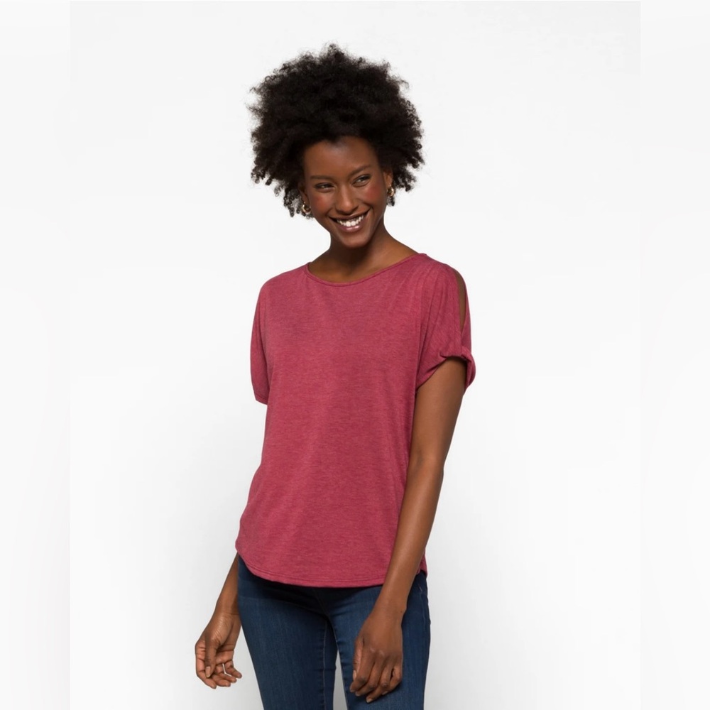 Colette Romey Cold Shoulder Knit Tee - Picture 3 of 11